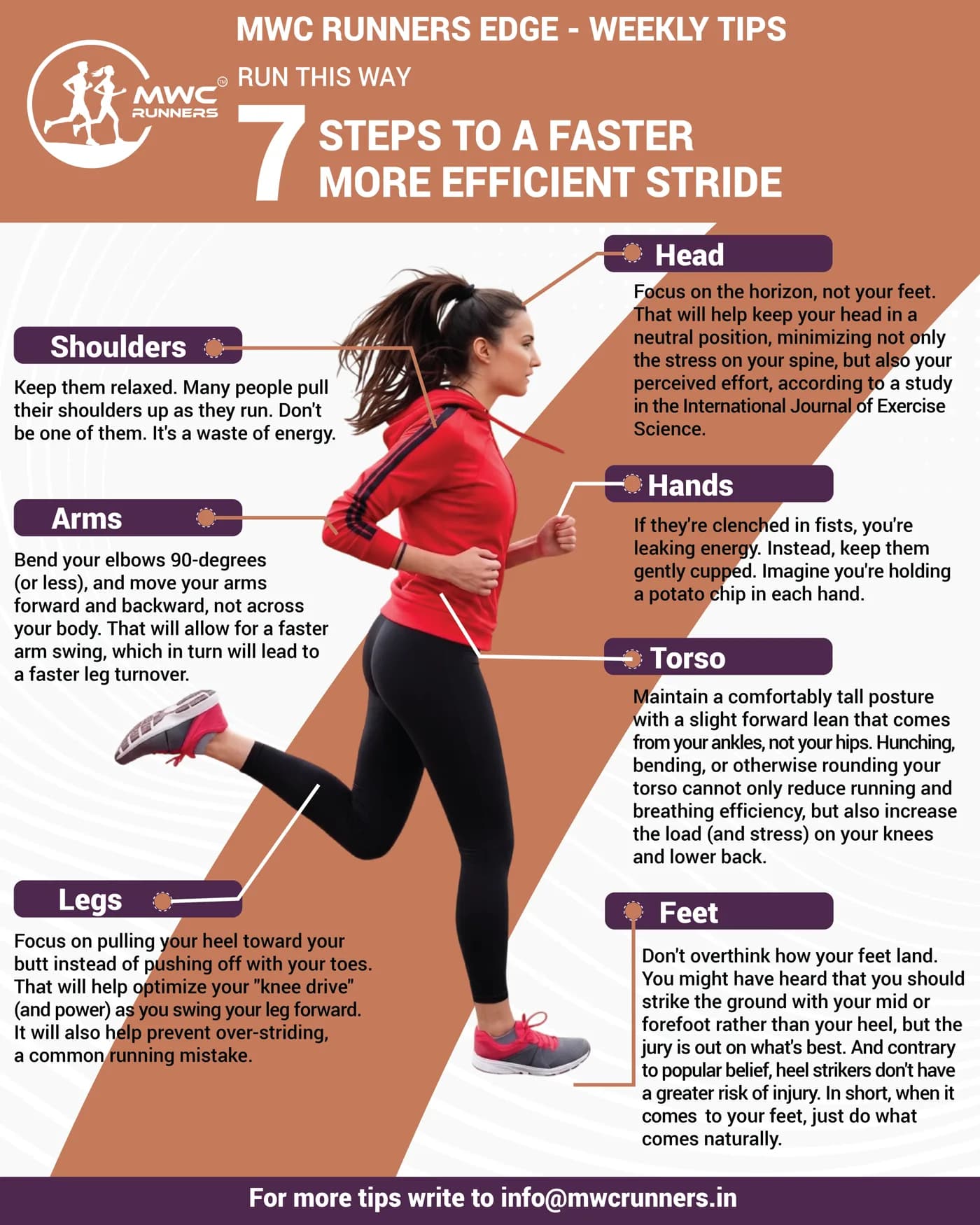 7 steps to a faster, more efficient stride