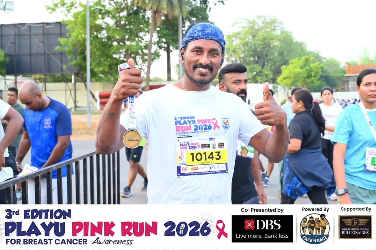 From Dr. R. Vijay Anand's running journey